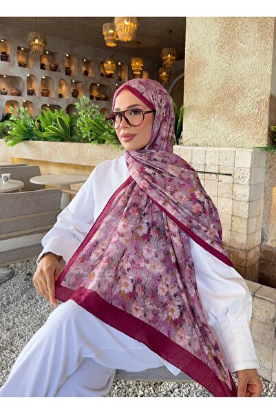 CUOCA LOUNGE Velmira Pamuk Crash Şal Koyu Pembe