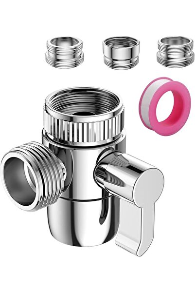 GENERAL Shower Diverter Tap SUS304, 3 Way Stainless Steel Tap Adapter Separat...