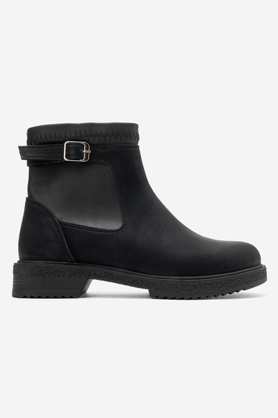by selvi Lukka Shoes Γυναικείες μαύρες μπότες από συνθετικό δέρμα της Alba με...