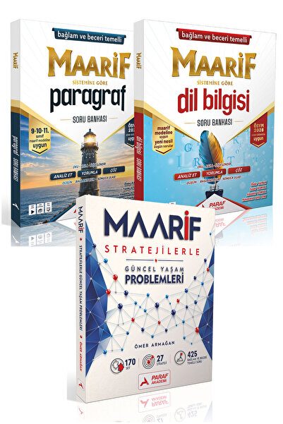 Paraf Akademi Bağlam ve Beceri Temelli Maarif Sisteme Göre Paragraf Dil Bilgi...