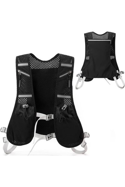 NYGANMELLOZ Unisex Running Vest with Phone Holder & Storage, Lightweight Runn...