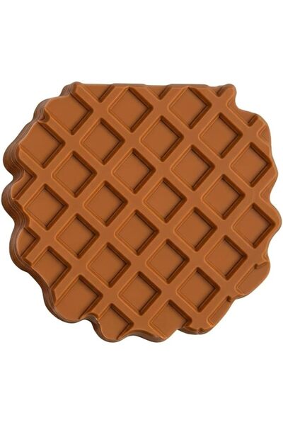 TERRIFI Waffle Shaped Notebook 1 pcs Realistic Scented Memo Pad Creative Remi...
