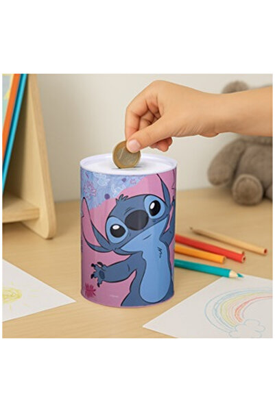 OEM Μεταλλικός Κουμπαράς Lilo & Stitch Ø10x15cm