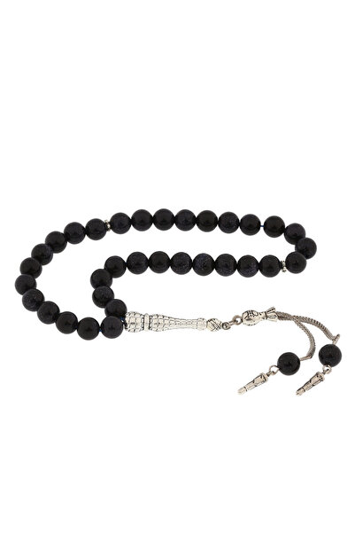 BlackCraft Natural Stone Navy Blue Star Stone Men's Prayer Beads ​
