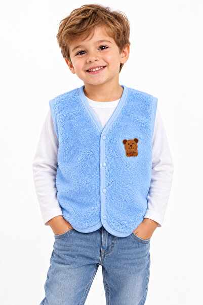 Beniizle Ayıcık Detaylı Unisex Peluş Yelek
