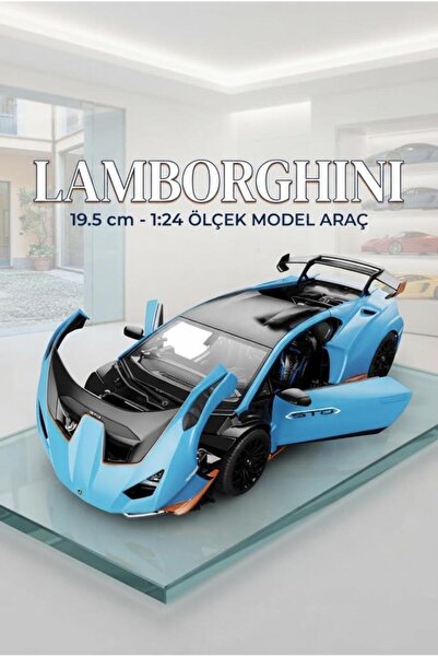 Tıfıl Toys 1/24 Ölçek Diecast Metal Lamborghini Huracan STO Tasarımlı Spor Ar...
