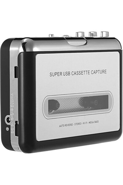 EACAM محول شريط كاسيت إلى MP3 عبر USB للكمبيوتر بجودة صوت عالية وصوت جهير قوي