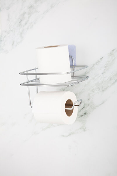 UG Home حامل ورق التواليت مع لاصق كروم قابل للاستبدال