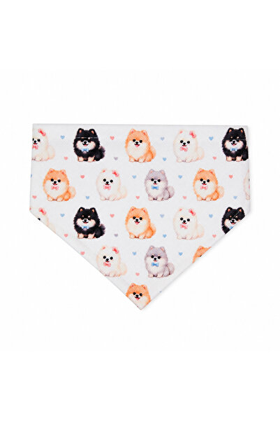 Sade Pomeranian Desenli Fular