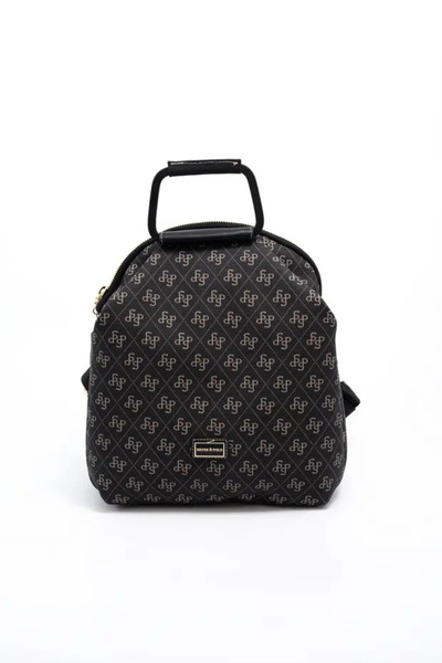 Silver Polo Smoked - Black Monogram Women's Backpack Sp771