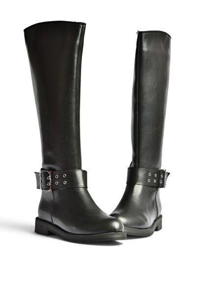 Fox Shoes Z608183109 Black Flat Sole Classic Women's Boots