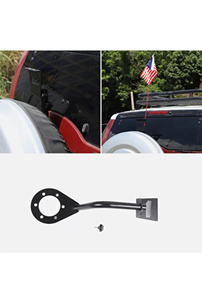 Toyota Tailgate Flagpole Searchlight Bracket Mount For FJ Cruiser 2007-21