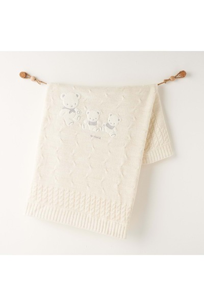 andywawa Baby Girl Knitwear Blanket Beige