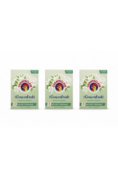 Chanteclair Set – 3 x I Concentrati Scented Sachets Muschio Bianco, parfum in...