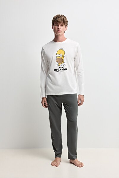 LEFTIES Homer Simpson uzun pijama takımı