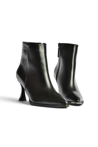 Fox Shoes Z518083209 Black Thick Goblet Heeled Women's Boots