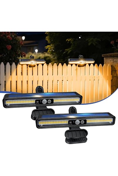 KASTWAVE 2 PCS Solar Lights Outdoor, Clip on Solar Lights Outdoor wiith Motio...