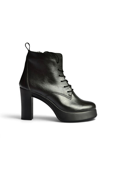 Fox Shoes Z996251309 Black Thick Heeled Women's Boots