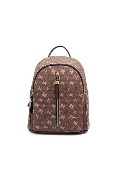Silver Polo Coffee - Coffee Monogram Women's Backpack Sp901