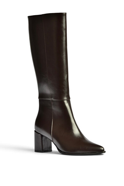 Fox Shoes Z480173260 Brown Rustic Thick Heeled Women's Boots