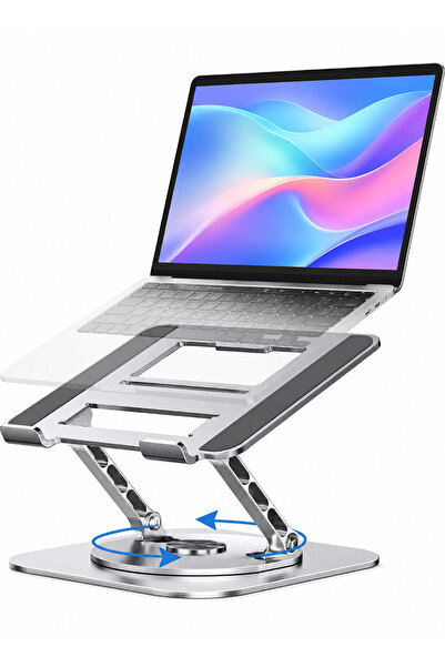 Yoawllty Laptop Stand, Adjustable 360° Rotating Base Laptop Holder, Ergonomic...