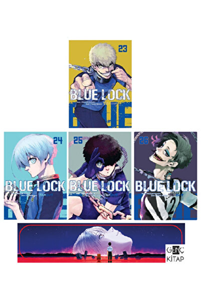 Komik Şeyler Blue Lock 23-24-25-26. Ciltler Manga Seti - Genç Kitap Ayraç Hed...