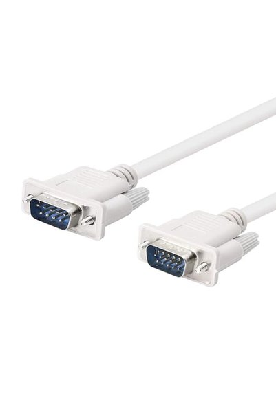 YACSEJAO كابل DB9 إلى VGA ذكر إلى ذكر بطول 1.35 متر/4.4 قدم، كابل فيديو DB9 9...