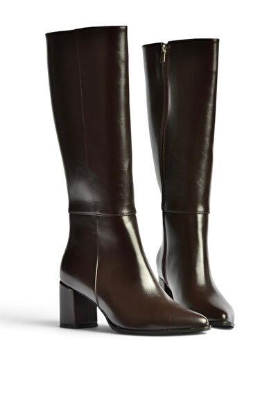 Fox Shoes Z480173260 Brown Rustic Thick Heeled Women's Boots