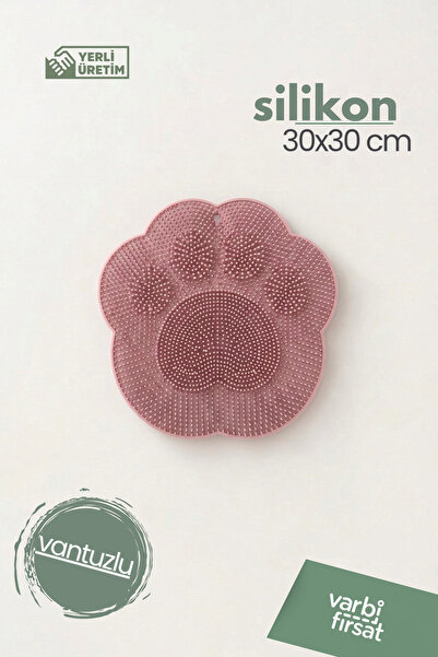 Varbifırsat Teddy Bear Suction Cup Back and Foot Massage Shower Mat 30X30 cm ...