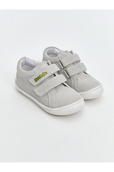 LC Waikiki Alita City Farkıyla Şirinbebe Gray Velcro Baby Boy First Step Shoes