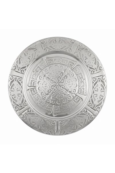 Emrullah Rostfrei Stainless Steel Serving Plate 27 cm Patterned Luxury Set of...