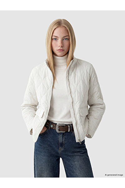 LC Waikiki I Dik Roba Collar Quilted Women's Coat from Freezen Store