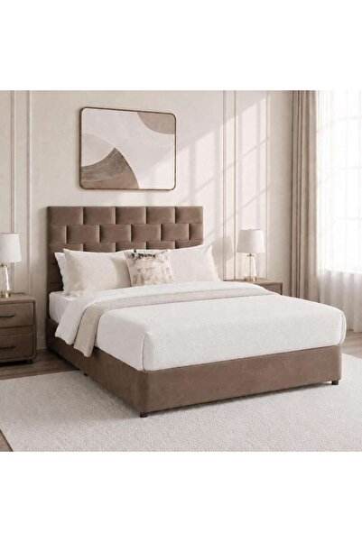 PAN HOME AETHER QUEEN BED 160X200 CM - BROWN