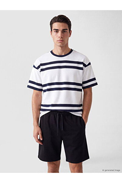 LC Waikiki Crew Neck Striped Men's T-Shirt