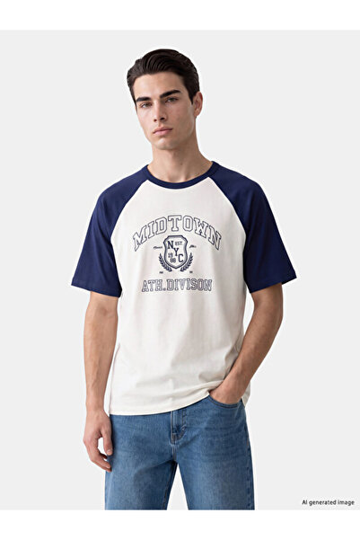 LC Waikiki Crew Neck Nyc Printed Men's T-Shirt