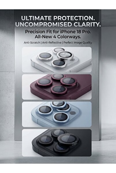 Bionic 360° Full-Coverage Camera Lens Protector for iPhone 18 Pro