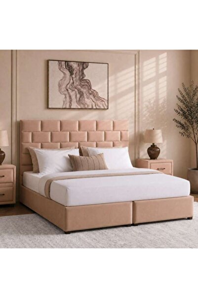 PAN HOME AETHER SUPER KING BED 200X200 CM - GOLD
