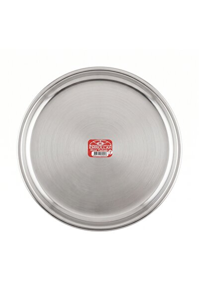 Emrullah Rostfrei Stainless Steel Flat Plate No:7 Ø25.00 cm Round Set of 2 (2...