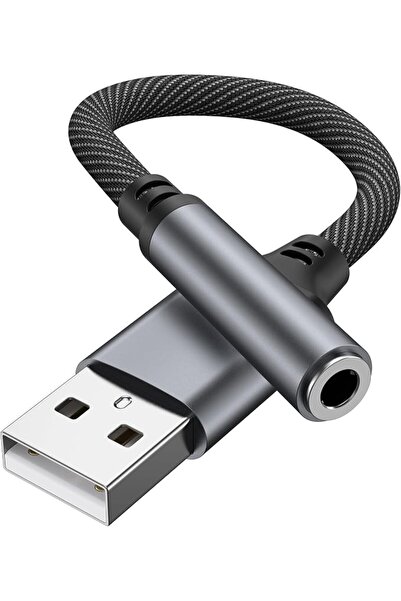 Demark محول USB إلى مقبس صوت 3.5 ملم، محول بطاقة صوت خارجية متوافق مع سماعات ...