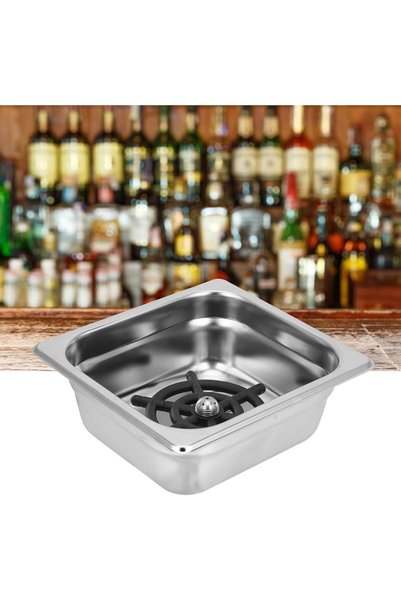 BuyWeek Dispozitiv de spălare a paharelor BuyWeek, clătitor automat din oțel inoxidabil (racord G1/2) pentru pahare și căni, destinat barurilor, puburilor și restaurantelor (dimensiune mică)