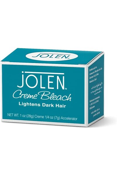 jOLEN Creme Bleach 28g | Facial & Body Hair Lightening Cream | Helps Lighten Dark Hair for a Natural-Looking Appearance | Easy-to-Use Hair Bleach Cream for Personal Grooming