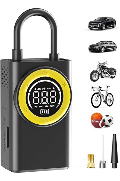 GENERAL Portable Tire Inflator, Cordless Air Compressor, 150 Psi Digital Air ...