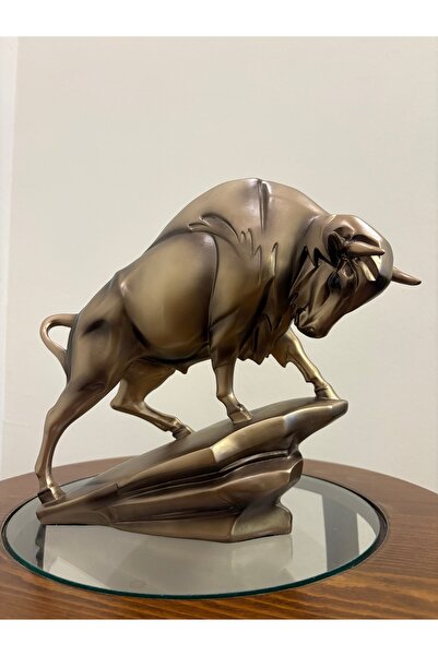 Genel Markalar PREMİUM MODERN METALİK BOĞA BİBLO BORSA FİNANS BAŞARI HEYKELİ
