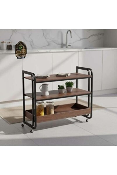 ACTEN عربة تنظيم ذات ثلاث أرفف بتصميم أنيق
