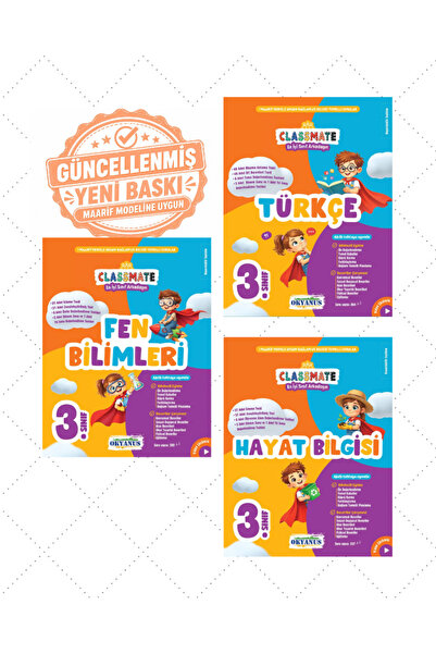 Okyanus Yayınları 3.Sınıf Classmate Türkçe Fen Hayat Bilgisi Soru Bankası Güncel 2027
