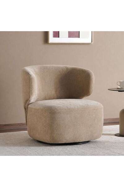 PAN HOME GLIMMER ACCENT CHAIR - DARK BEIGE