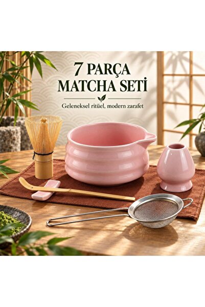 valkyrie 7 Parça Matcha Seti Chasen Çırpıcı Chawan Kase Chashaku Kaşık Süzgeç...