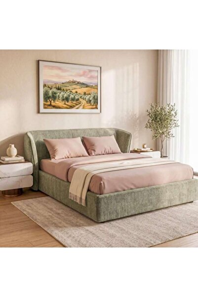 PAN HOME RUBY QUEEN BED 160X200 - GREEN