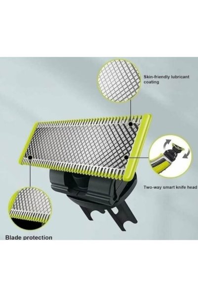 OEM Kit de reîncărcare OneBlade QP410, 1 lamă, lamă rotativă la 360 de grade, pentru orice model OneBlade și OneBladePro, Verde