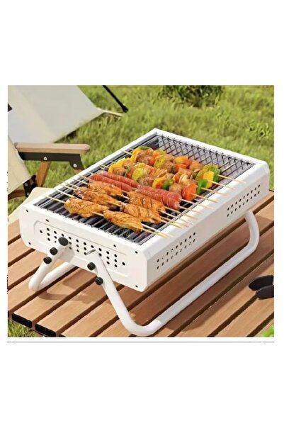 ACTEN Portable Folding Bbq Grill Type B White Color Compact Stainless Steel O...